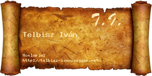 Telbisz Iván névjegykártya